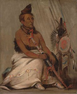 Eh Toh'k Pah She Pée Shah, Black Moccasin, Aged Chief — George Catlin