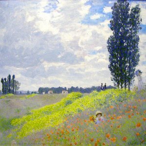 Walk In The Meadows At Argenteuil — Claude Monet