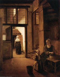 Interior Of A Dutch House — Pieter De Hooch, Dutch Golden Age