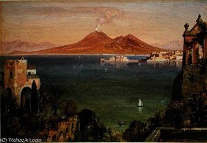 Vesuvius And Castel Del Oro — Edward William Cooke, Romanticism