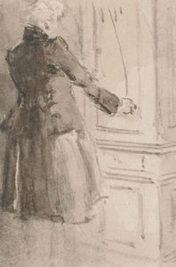 Man Seen From Behind From The Mystery Of Edwin Drood, Chapter Head — Everett Shinn