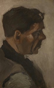Head Of A Man — Vincent Willem Van Gogh, Impressionistic Realism