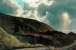 Moor Scene with Rock Face