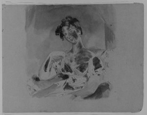 Half-length Portrait Of A Woman Seated Before A Window — Thomas Sully
