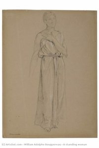 A Standing Woman — William-adolphe Bouguereau