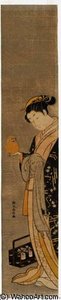 Girl With Daruma Toy — Suzuki Harunobu