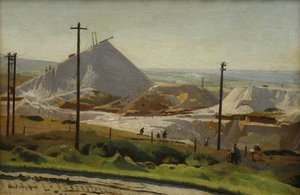 A China Clay Pit, Leswidden — Harold Harvey