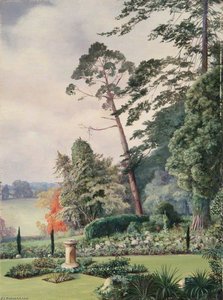 Sundial, Alderley Garden, Gloucestershire — Marianne North