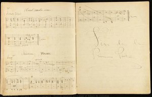 Musical notation on a page of Álbum de melodías