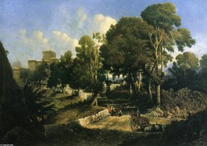 Effect Near Noon - Along The Appian Way — George Loring Brown