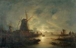 Fishing Boats On The Scheldt — John Berney Crome