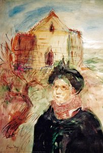 Pilgrim Church By The Sea — Mária Bozóky, Expressionism