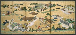 Scenes From The Tale Of Genji — Kano Tsunenobu