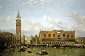 The Doge's Palace, Venice, From The Bacino Di San Marco — David Roberts