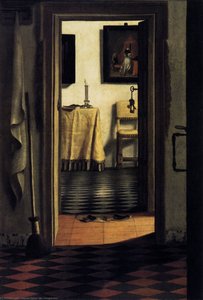 Vista De Un Corredor — Samuel Van Hoogstraten, Dutch Baroque