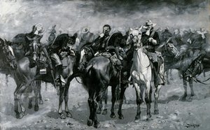 Cavalry In An Arizona Sand-storm — Фредерик Ремингтон, Western Realism
