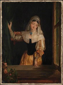A Dutch Girl ('the Window') — Gilbert Stuart Newton