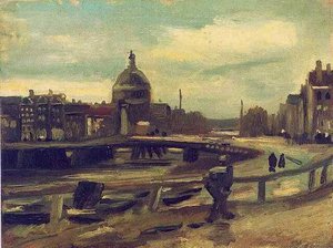 Vista De Ámsterdam Desde La Estación Central — Vincent Willem Van Gogh, Post-impressionism