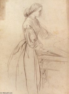 Portrait Of A Lady Possibly Julia Jackson — George Frederic Watts