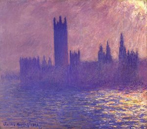 Houses Of Parlilament, Sunlight Effect — Claude Monet, Impressionism