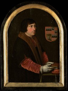 Portrait of Pieter Salina, Cornelis Engelsz (attributed to), c. 1620