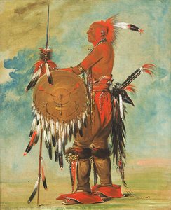 Wáh Pa Ko Lás Kuk, Bear's Track — George Catlin, American Romanticism