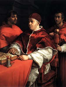 Pope Leo X With Two Cardinals — Raphael
