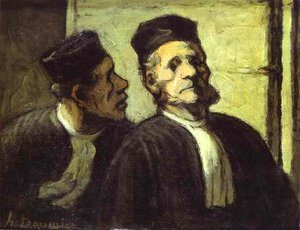 Two Lawyers — Honoré Daumier
