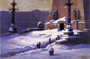Monument In The Snow — Theodore Clement Steele