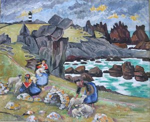 Ouessantine aux moutons