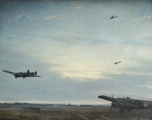 Whitley Bomber Dawn Return — Christopher Richard Wynne Nevinson