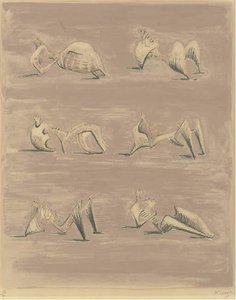 Six Reclining Figures 3 — ヒューリー・モア