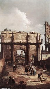Rome: The Arch Of Constantine — Canaletto