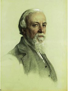 Portrait Of Robert Browning — Anthony Frederick Augustus Sandys, Pre-raphaelites