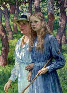 Mrs. Schlumberger And Her Daughter — Theo Van Rysselberghe