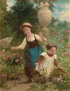 Catching Butterflies — Andre Henri Dargelas
