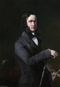 The Artist, His Mother in Law and Wife (triptych, left panel)
