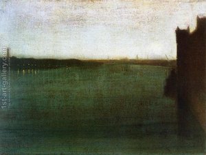 Nocturne: Grau und Gold - Westminster Bridge