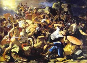 Victoria De Josué Sobre Los Amoritas — Nicolás Poussin