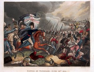 The Duke Of Wellington With Troops Advancing