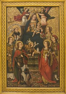 Virgin and Child, Saints and Angels