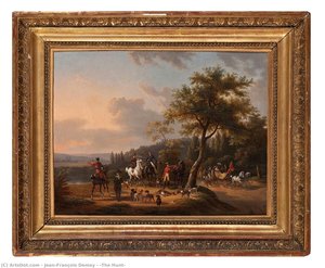 “the Hunt” — Jean-françois Demay, Romanticism
