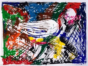 Berlin Dream (closeup) At No. 29478 — Jonathan Borofsky