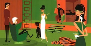 Queen Of Sheba — Josh Agle (shag)