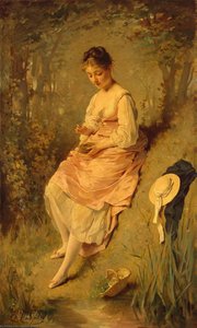 Girl With A Bird Nest — Charles Chaplin, Academicism