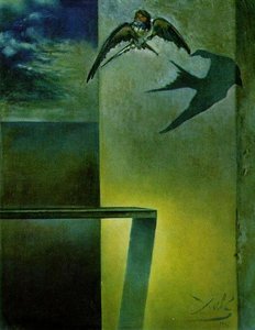 The Motionless Swallow. Study For 'still Life - Fast Moving' — Salvador Dalí, Surrealism