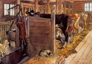 The Stable — Carl Larsson