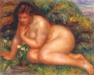 Bather Admiring Herself In The Water — Pierre-auguste Renoir