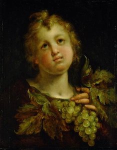 Boy With Grapes — Hans Von Aachen
