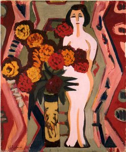 Still Life With Sculpture — Ernst Ludwig Kirchner, Expressionism